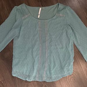 Seafoam green blouse